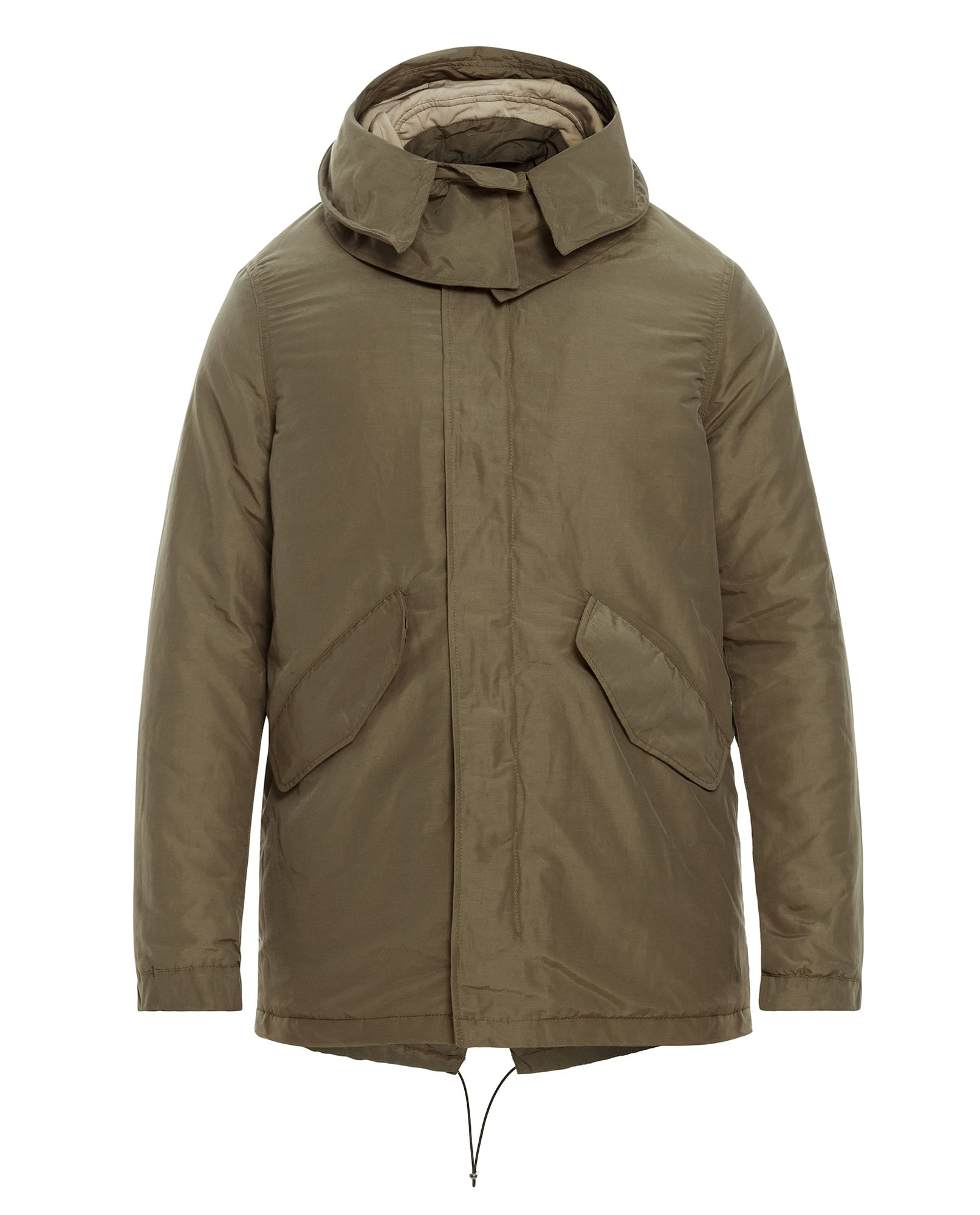 Chaqueta de Hombre, Tipo Parka Militar - Tejido Impermeable