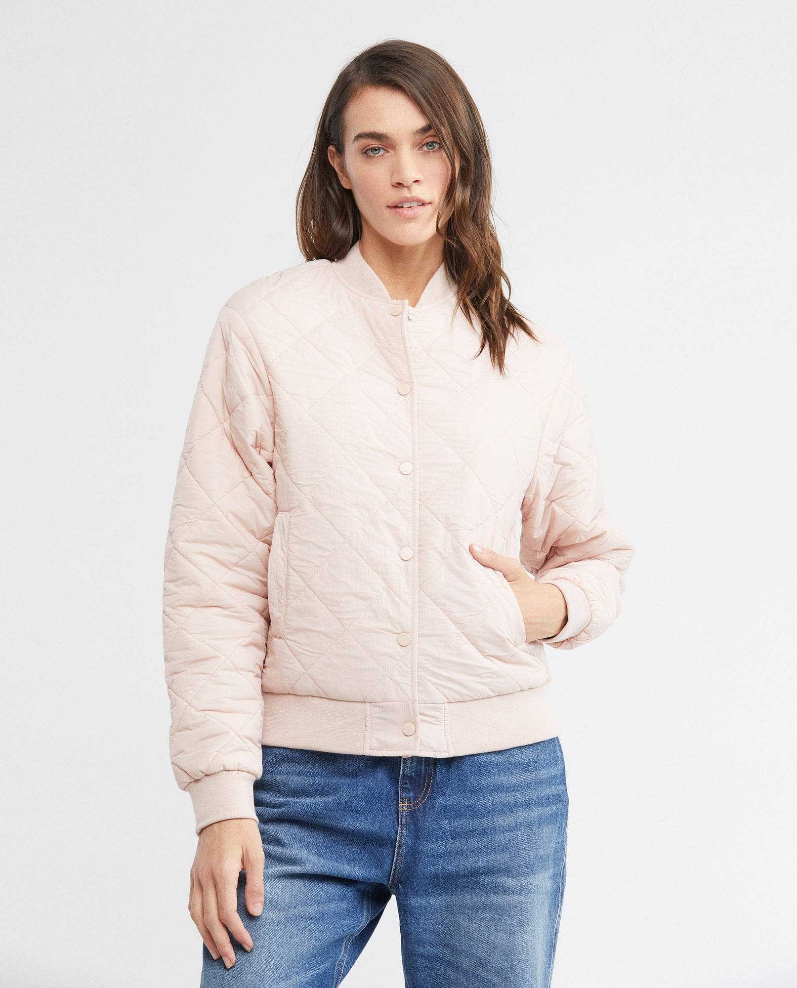 Chaqueta de Mujer, Acolchada Super Liviana - Silueta Bomber
