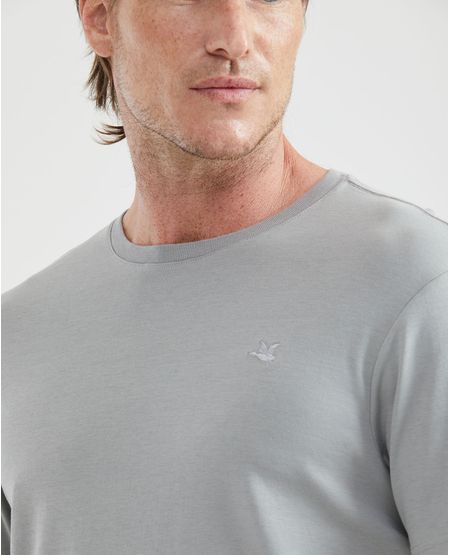Camiseta Básica de Hombre, Slim Fit Cuello Redondo - 100% Algodón Doble Punto