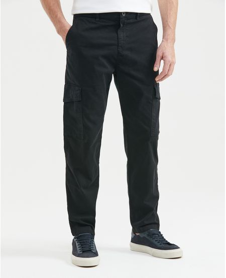 Pantalón de Hombre, Tipo Cargo, Regular Fit Bota Recta - Tacto Piel de Durazno