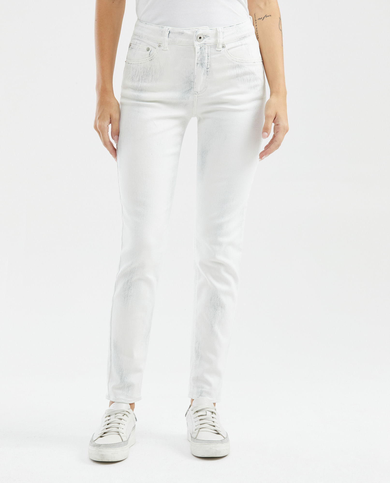 Jean de Mujer High Rise, Cosmo, Bota Skinny - Crudo