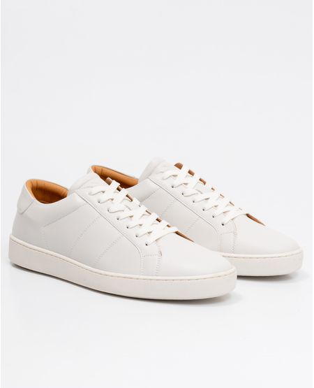 Tenis de Hombre en Cuero, Caña Baja Horma Básica Estilizada - Cuero Anilina Liso Diseño Unicolor