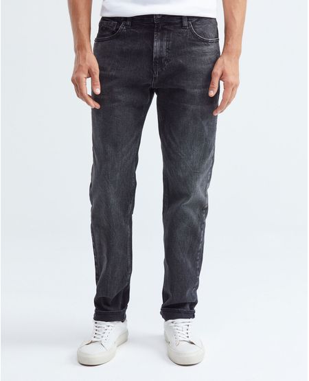 Jean de Hombre Straight Fit, Morrison, Bota Slim -  Gris Oscuro