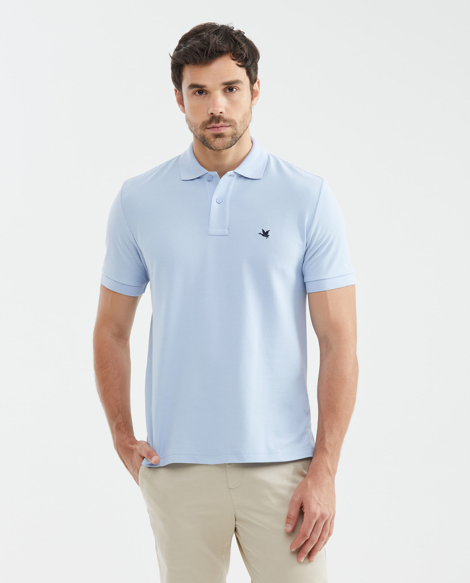 Camiseta de Hombre Tipo Polo, Classic Fit Manga Corta - Piqué 100% Algodón