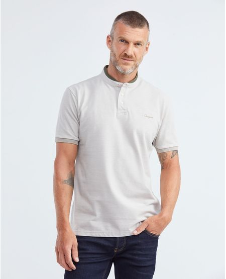 Camiseta de Hombre Tipo Polo, Classic Fit Manga Corta - Cuello Nerú