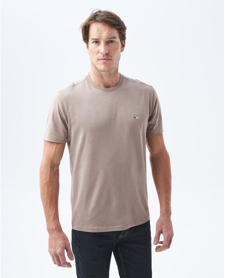 Camiseta Básica de Hombre, Slim Fit Cuello Redondo - Algodón Pima