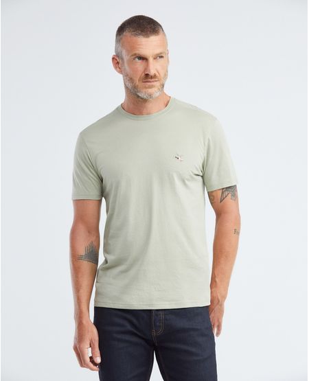 Camiseta Básica de Hombre, Slim Fit Cuello Redondo - Algodón Pima