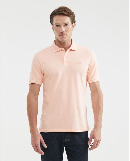 Camiseta de Hombre Tipo Polo, Slim Fit Manga Corta - Detalles en Tejidos