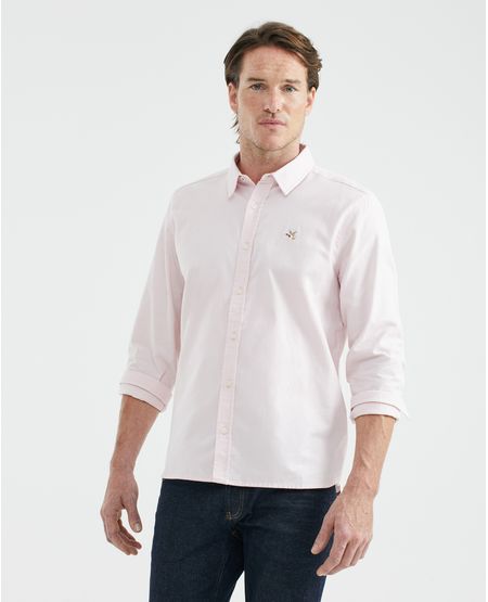 Camisa de Hombre, Slim Fit Manga Larga - Oxford 100% Algodón