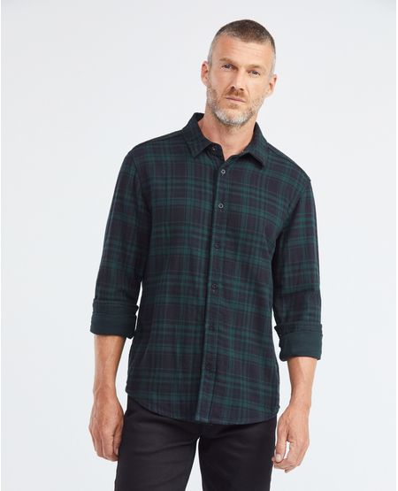 Camisa de Hombre, Classic Fit Manga Larga - Diseño Doble Faz