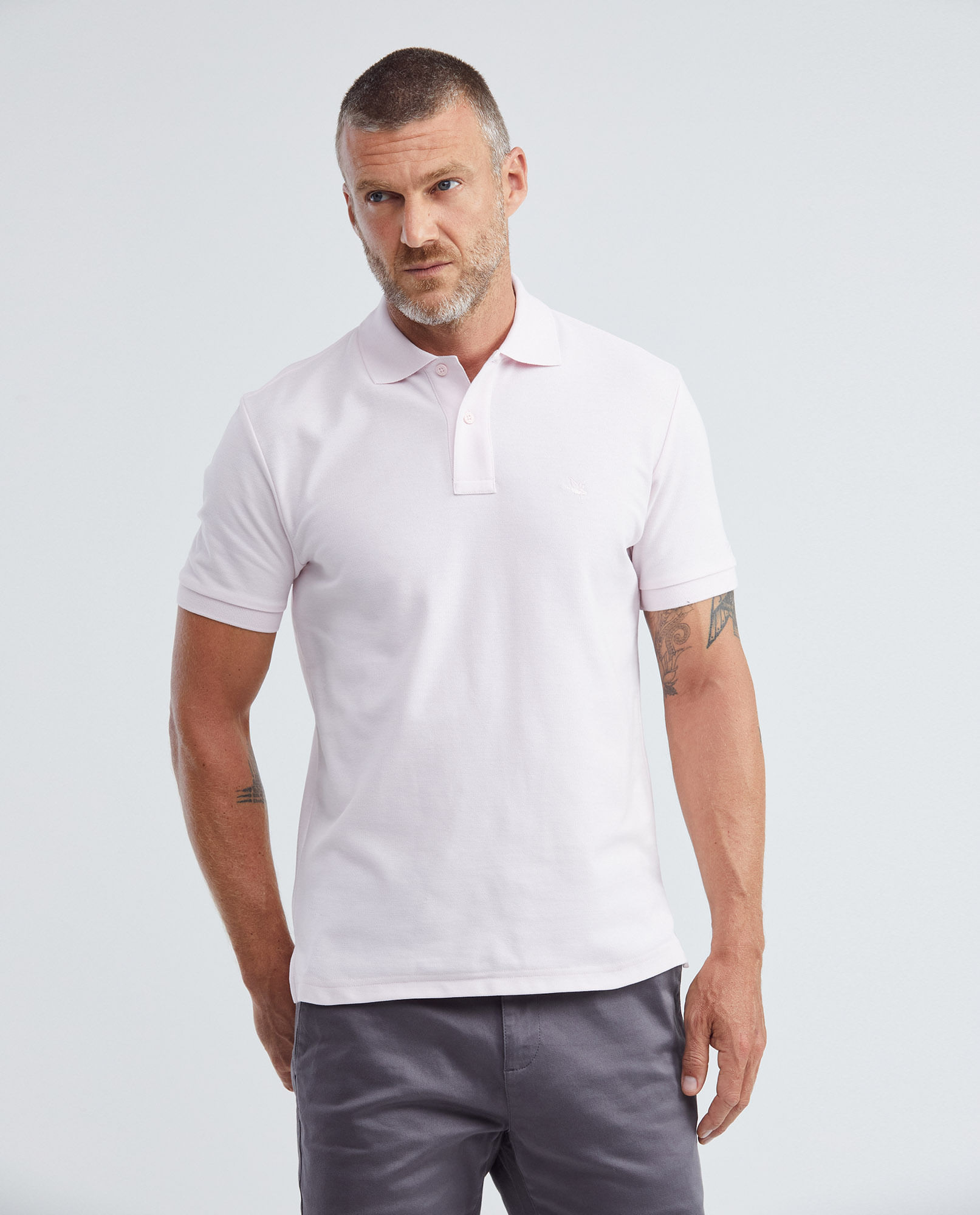 Camiseta de Hombre Tipo Polo, Classic Fit Manga Corta - Piqué 100% Algodón