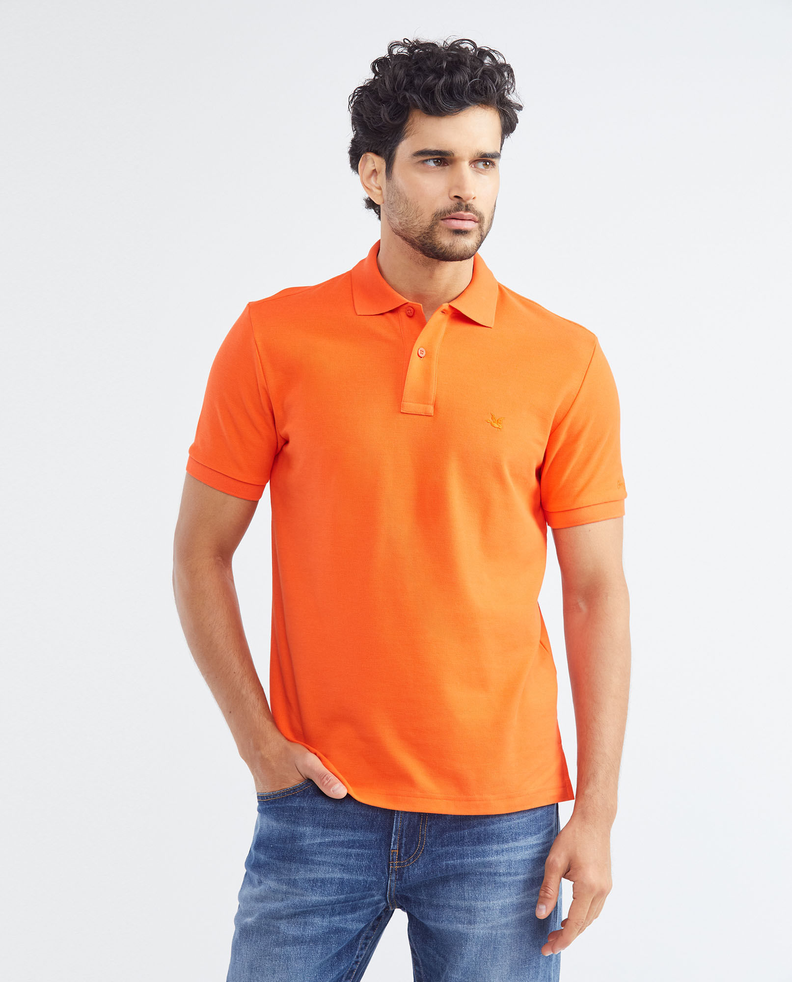 Camiseta de Hombre Tipo Polo, Classic Fit Manga Corta - Piqué 100% Algodón