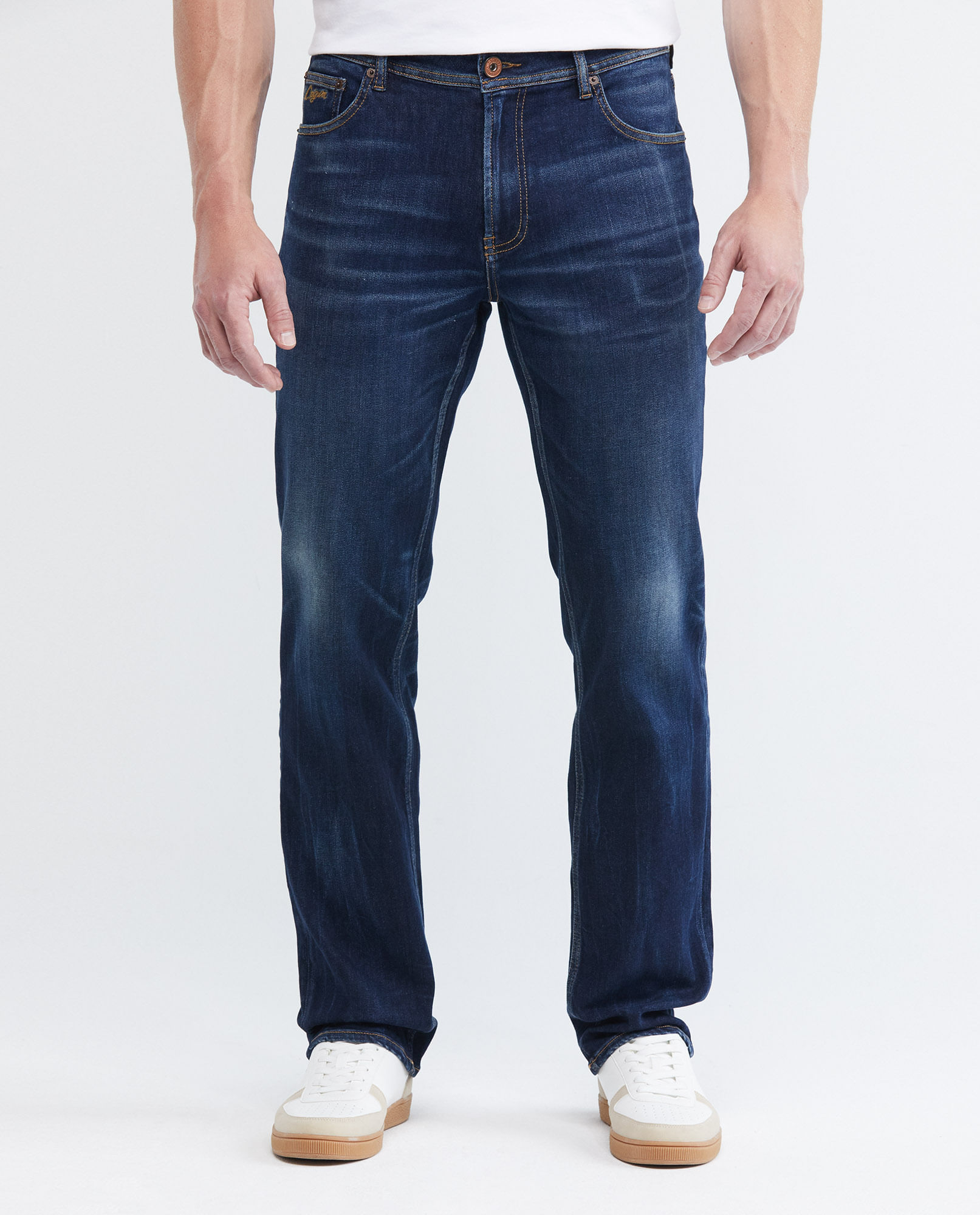 Jean de Hombre Straight Fit, Morrison, Boot Cut - Azul Oscuro Vintage