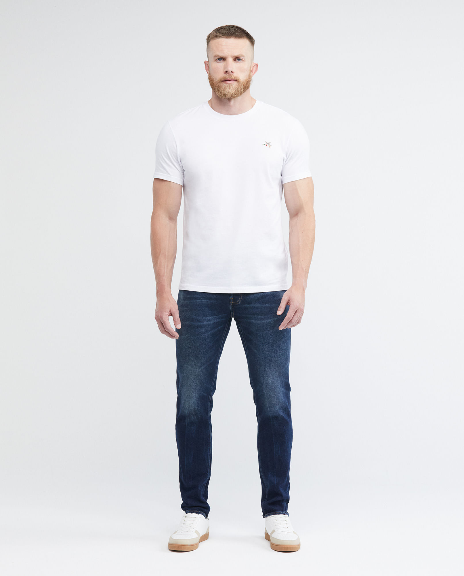 Jean de Hombre Super Slim Fit, Rider, Bota Super Slim - Azul Oscuro Vintage