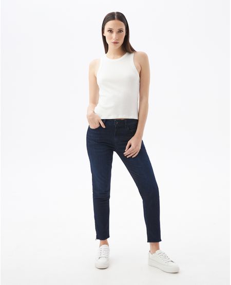Jean de Mujer High Rise, Cosmo, Bota Skinny - Azul Ultra Oscuro