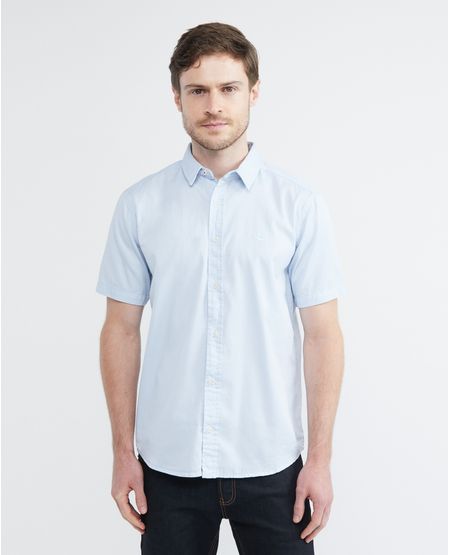 Camisa de Hombre, Slim Fit Manga Corta - 100% Algodón