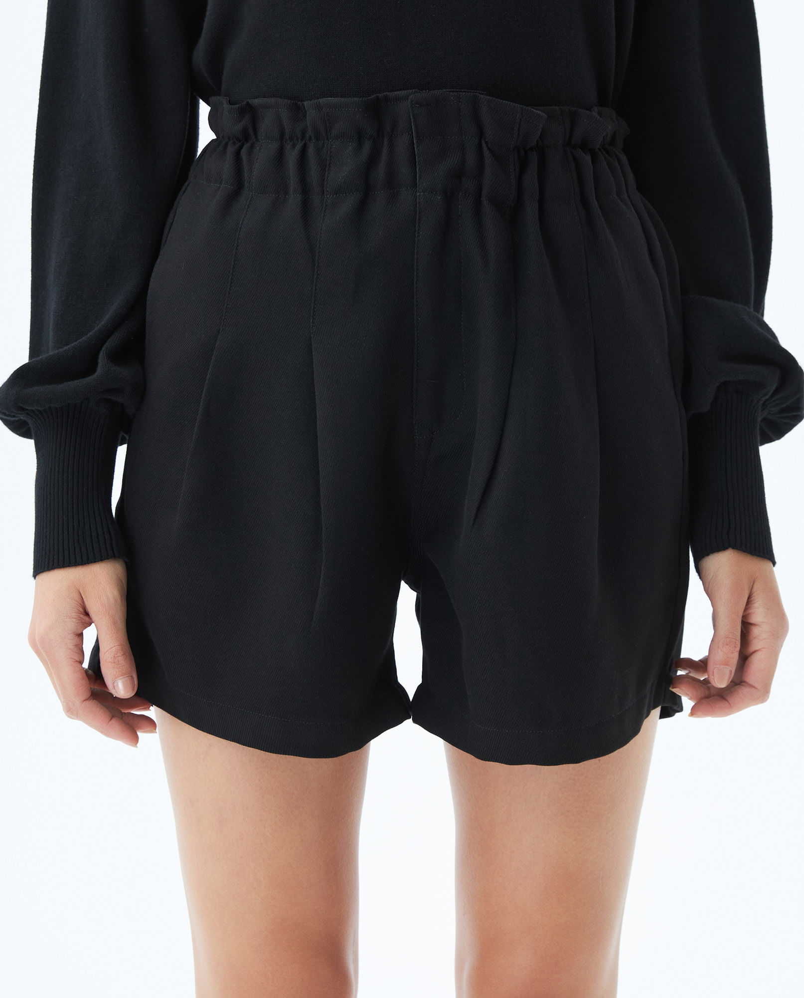 Short de Mujer, Silueta Línea A, Tiro Alto - Pretina Paper Bag