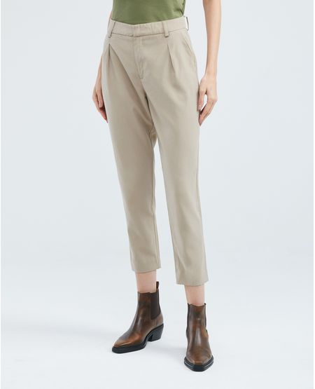 Pantalón de Mujer, Regular Fit Tiro Alto Bota Recta - Básico Casual