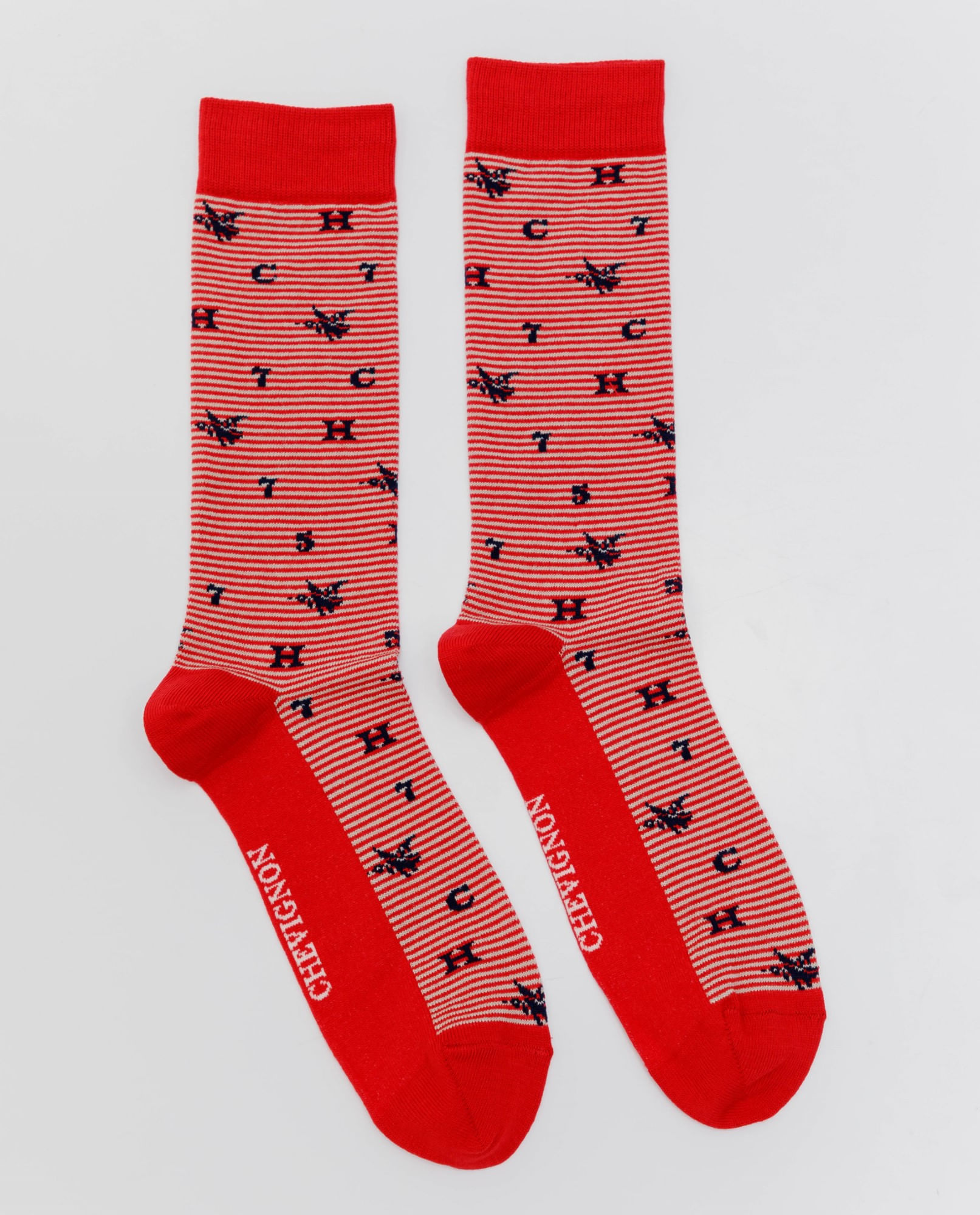 Medias de Hombre, Altura Media Pierna - Mini Rayas + Figuras