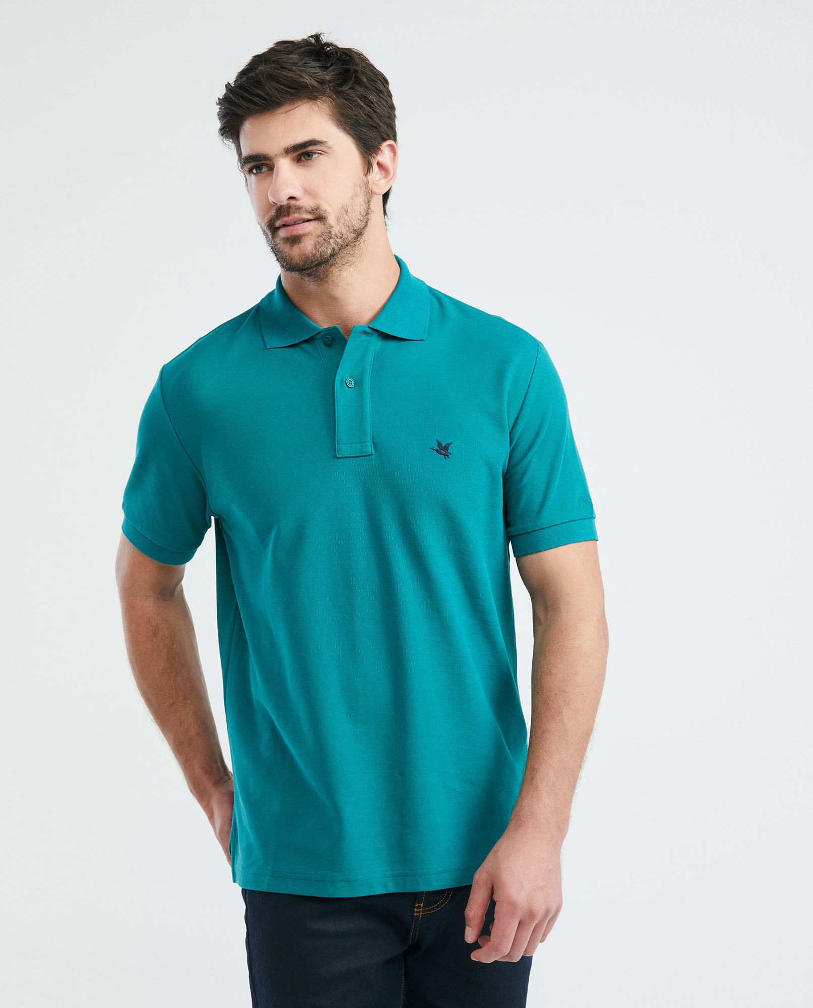 Camiseta de Hombre Tipo Polo, Classic Fit Manga Corta - Piqué 100% Algodón