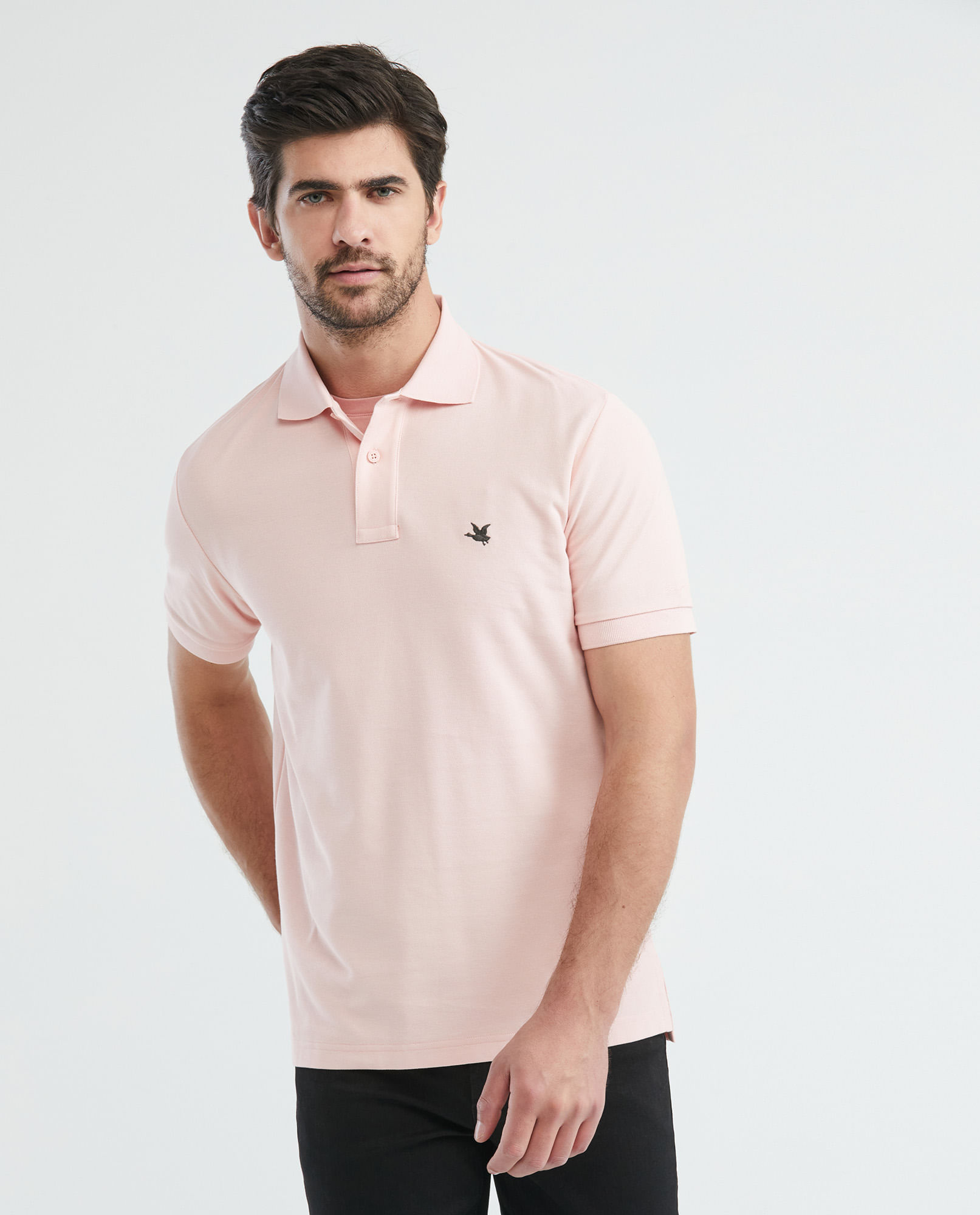 Camiseta de Hombre Tipo Polo, Classic Fit Manga Corta - Piqué 100% Algodón