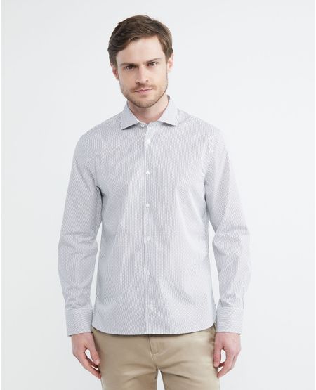 Camisa Premium de Hombre, Slim Fit Manga Larga - Mil Rayas Coolmax + Wrinkle Free