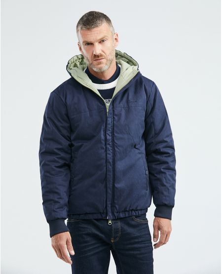 Chaqueta de Hombre, Acolchada con Capucha - Doble Faz