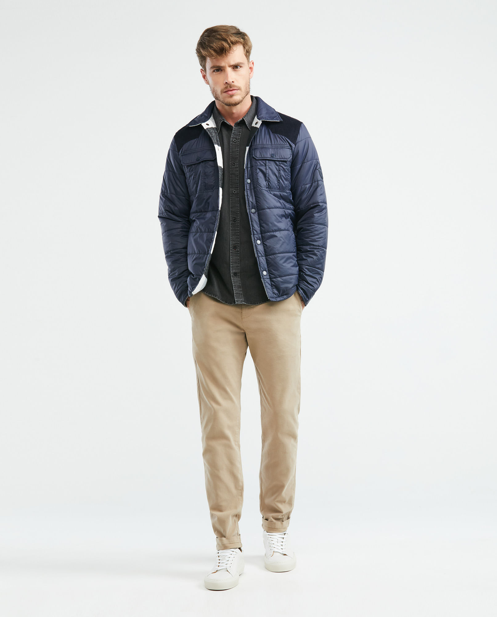 Chaqueta de Hombre, Tipo Trucker - Doble Faz