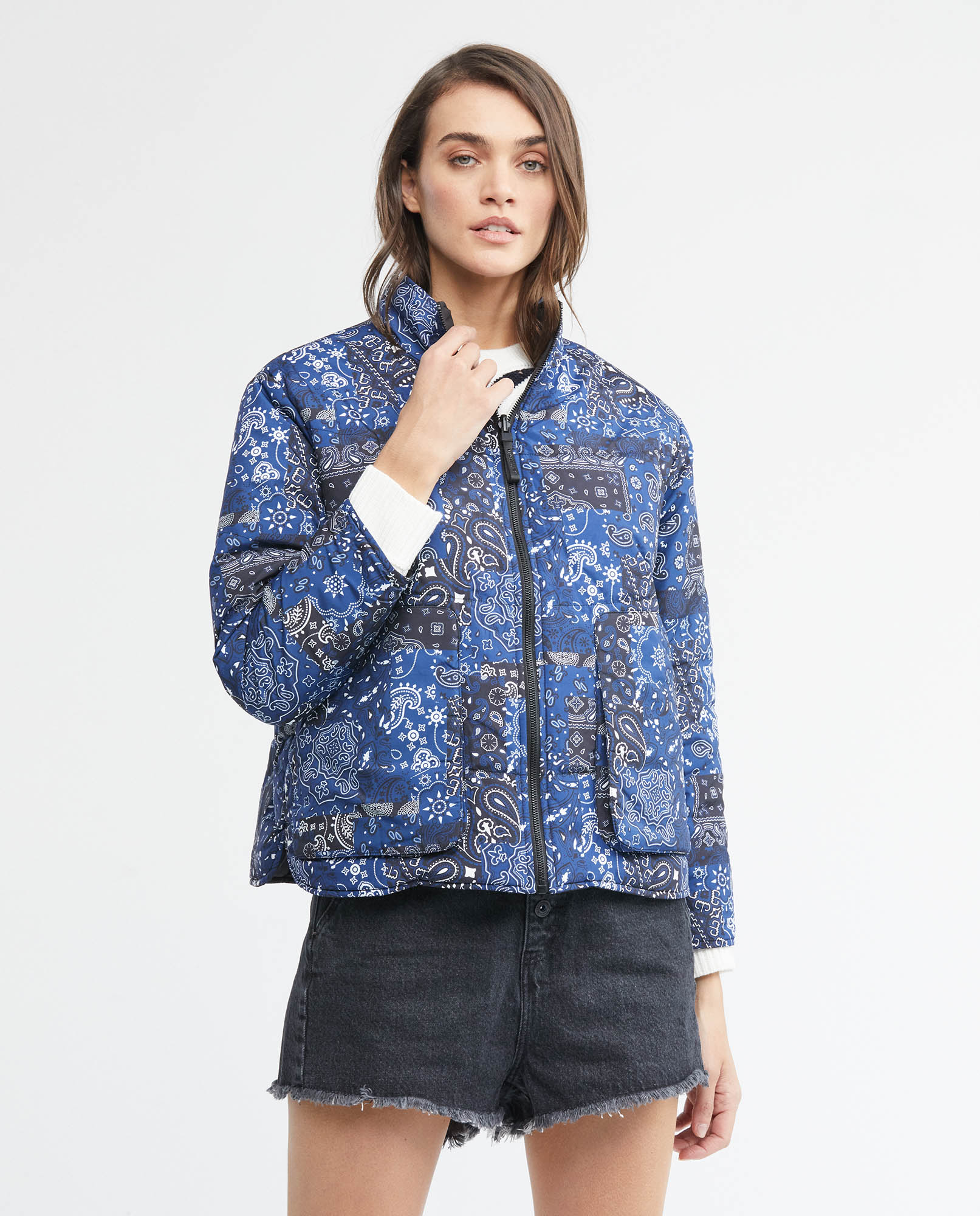 Chaqueta de Mujer, Acolchada - Doble Faz