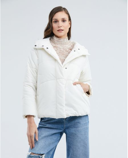 Chaqueta de Mujer, Tipo Buffer - Acolchada Con Capucha