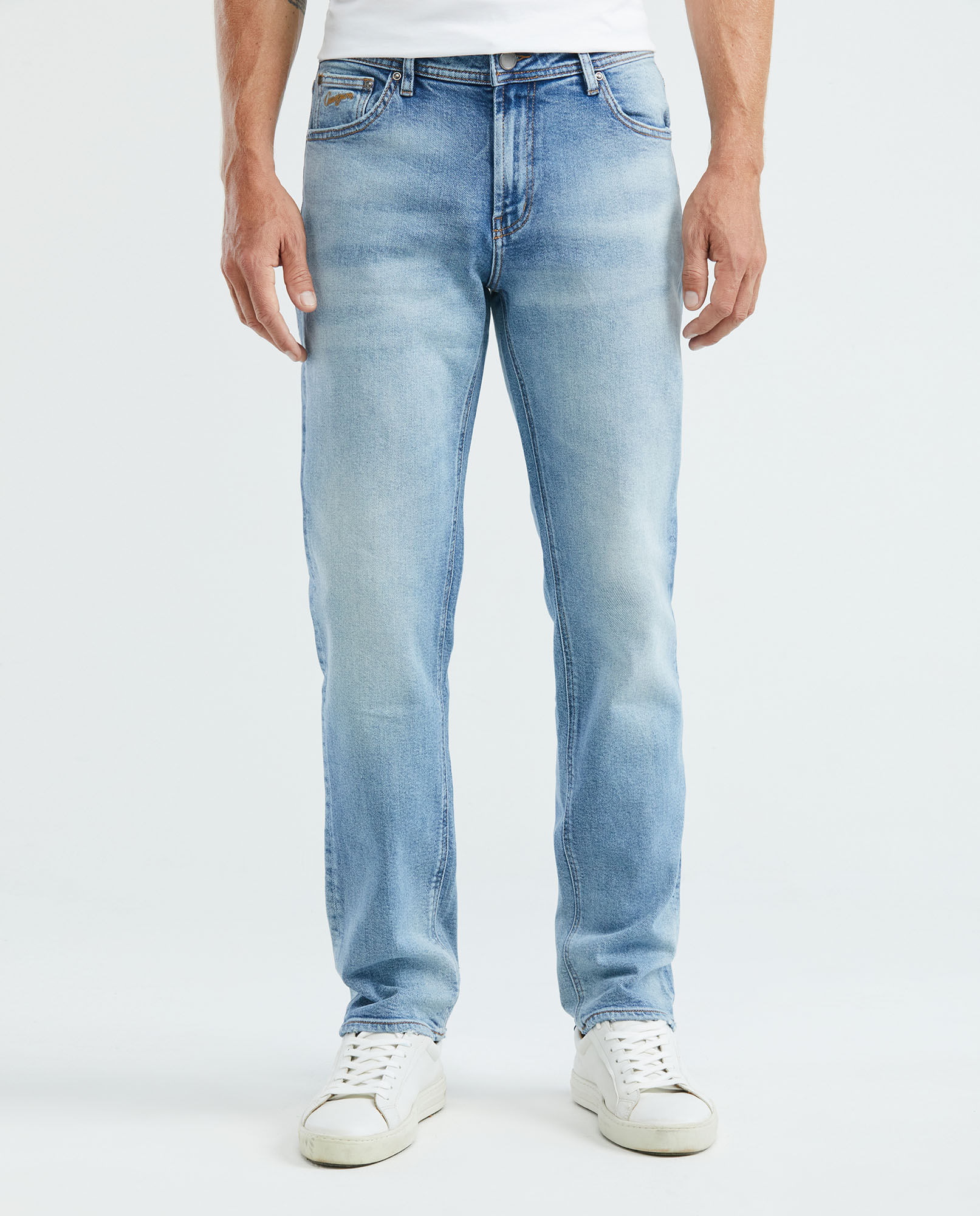 Jean de Hombre Straight Fit, Morrison, Boot Cut- Azul Claro Vintage