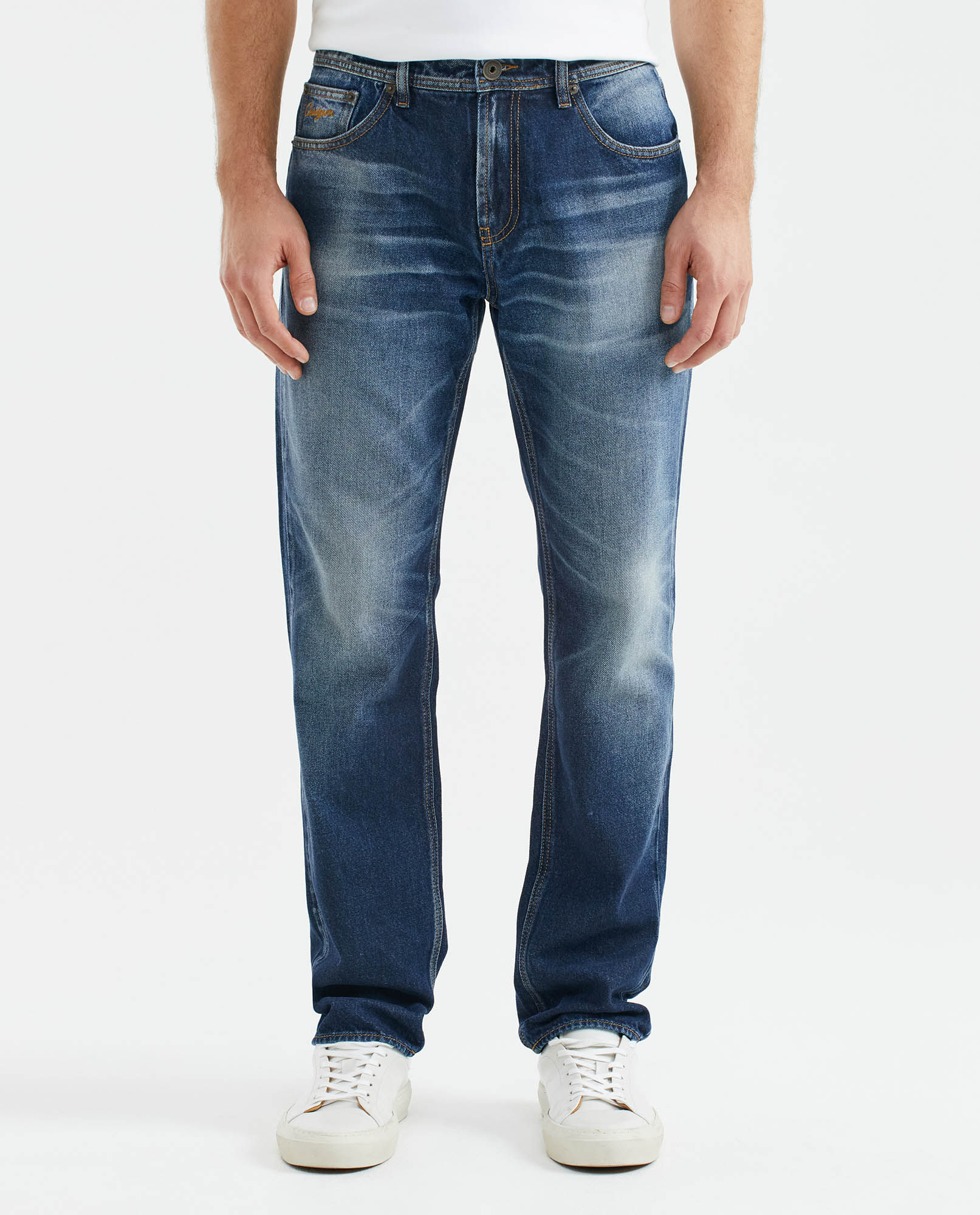 Jean de Hombre Straight Fit, Morrison, Boot Cut - Azul Oscuro Vintage