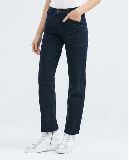 Jean de Mujer Super High Rise, High Cosmo, Boot Cut - Azul Ultra Oscuro