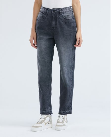 Jean de Mujer Straight Fit, Boot Cut - Gris Medio