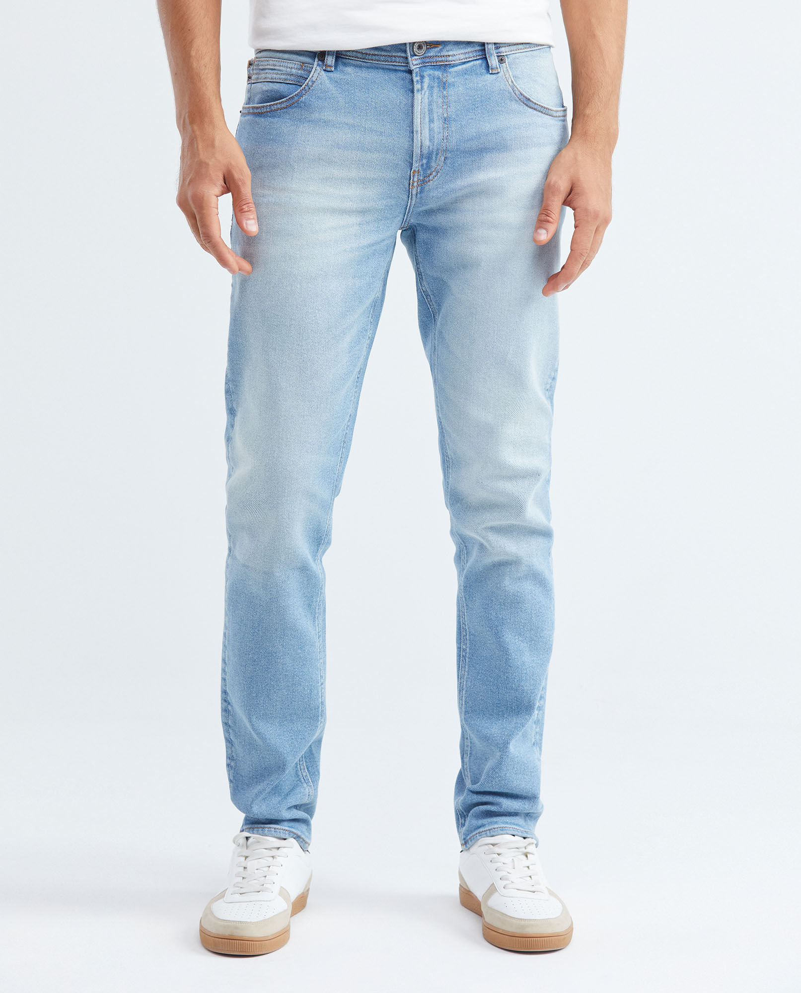Jean de Hombre Super Slim Fit, Rider, Bota Super Slim - Azul Claro