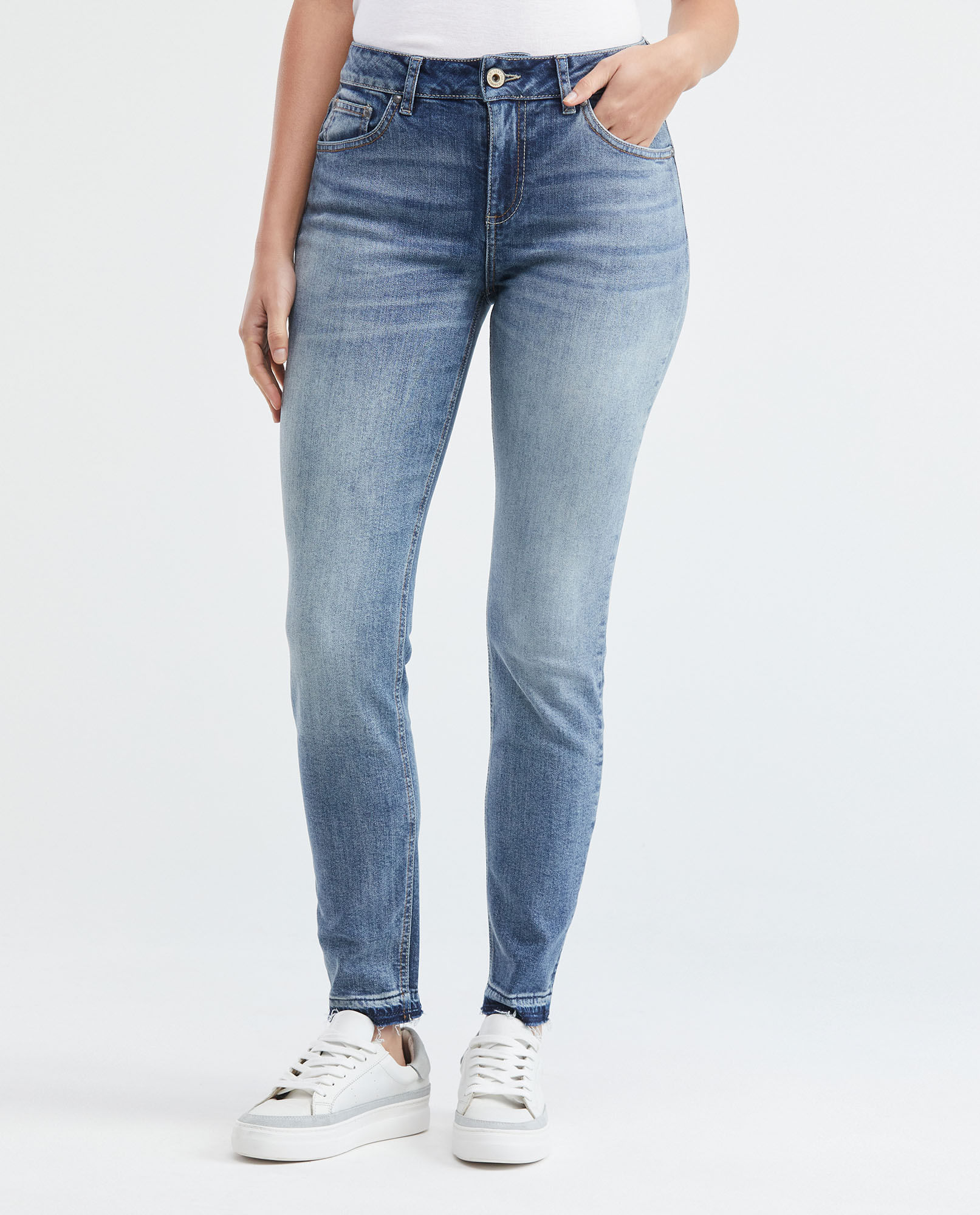 Almacenes De Ropa En Pantalones Esprit High-rise Slim Fit Para