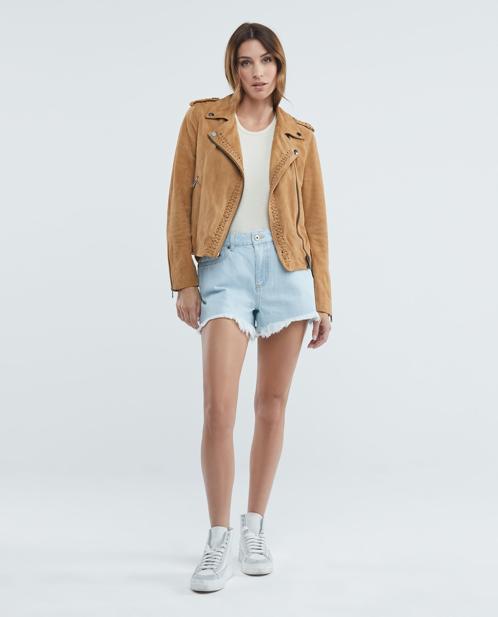 Short de Mujer en Denim, High Rise - Azul Claro