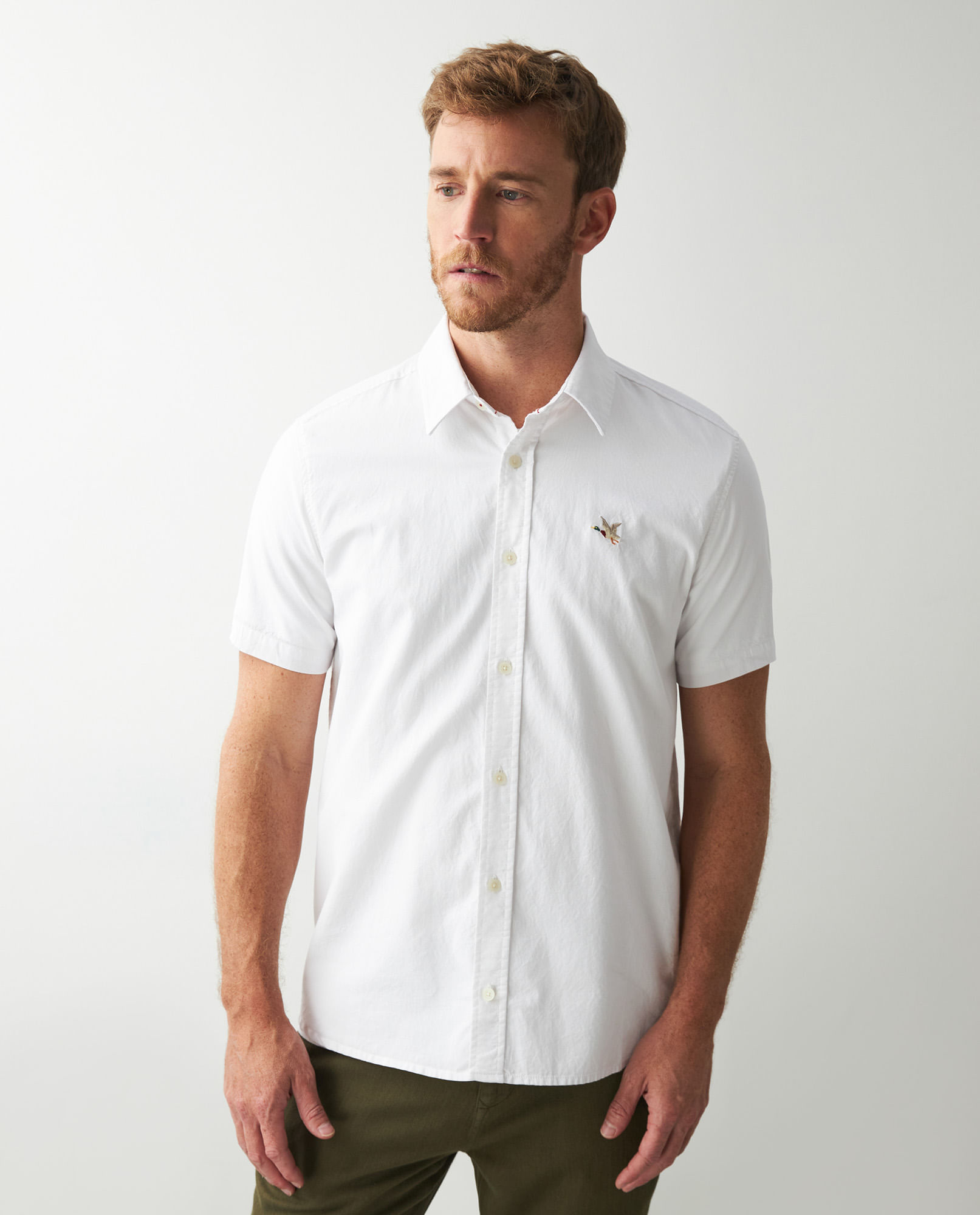 Camisa de Hombre, Slim Fit Manga Corta - Esencial Smart