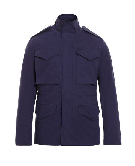 Chaqueta de Hombre, Tipo Parka Militar - Algodón + Elastano