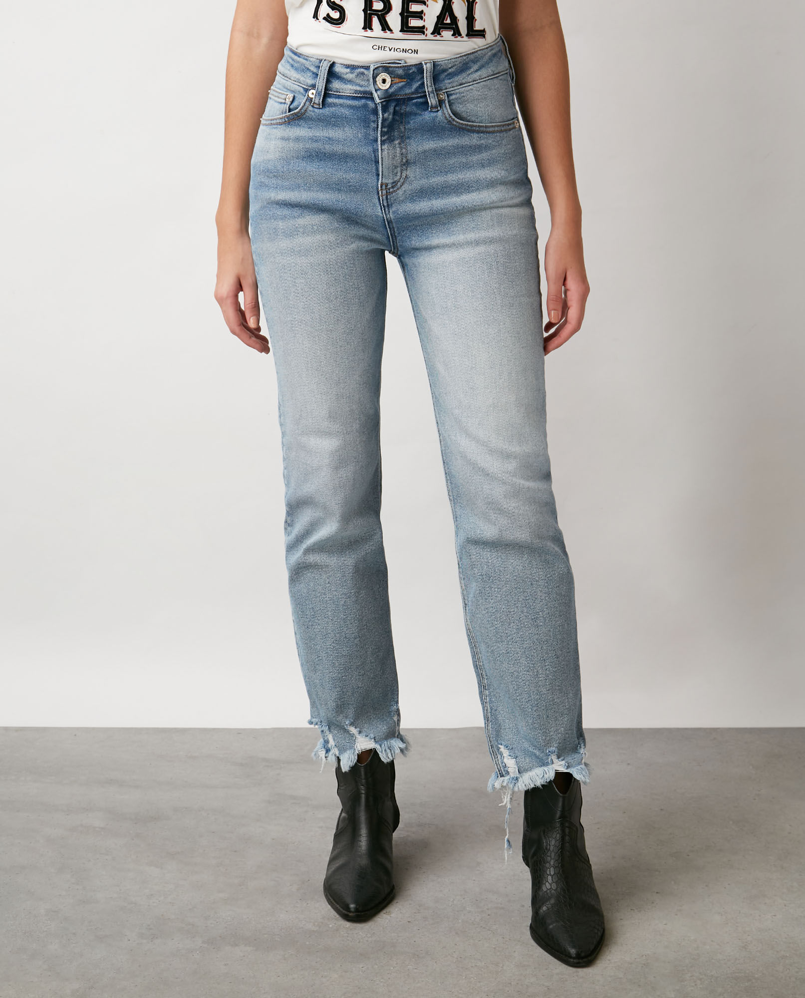 Jean de Mujer Super High Rise, High Cosmo, Boot Cut - Azul Claro Vintage