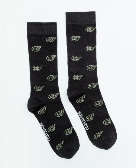 Medias Largas con Diseño de Patos y Sellos para Hombre