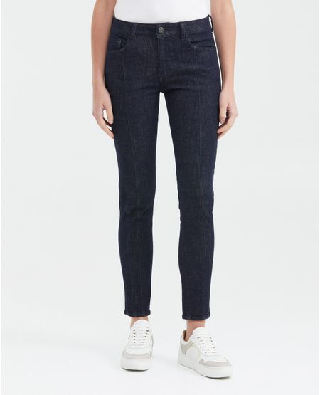 Jean High Rise Bota Slim Azul Ultra Oscuro para Mujer