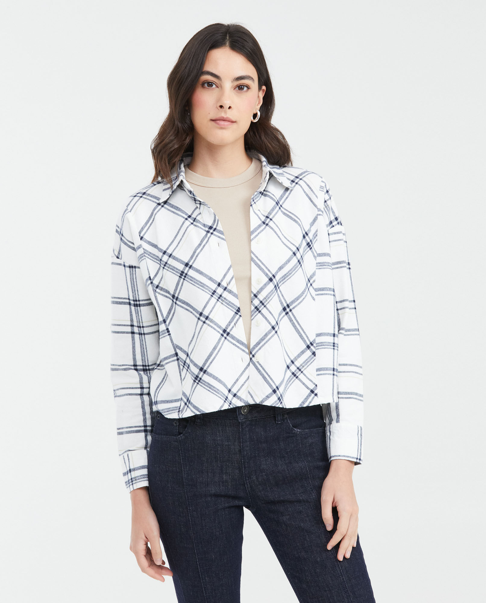 Camisa Estampada Silueta Relaxed para Mujer