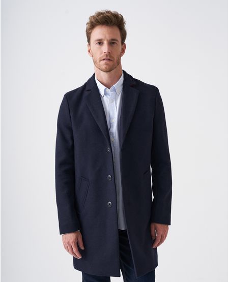 Abrigo de Hombre en Paño - Diseño Recto