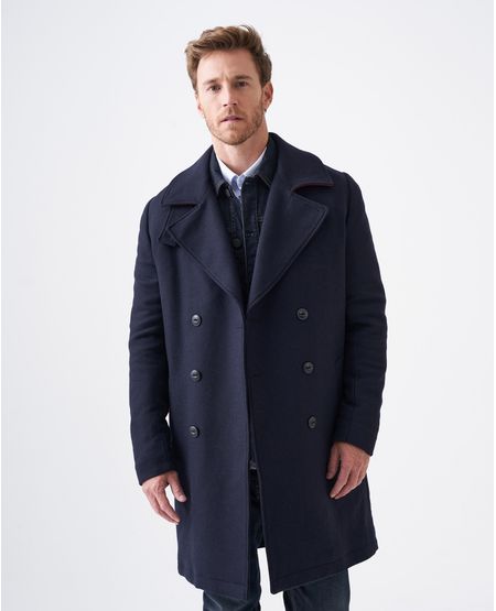 Abrigo de Hombre en Paño - Diseño Cruzado