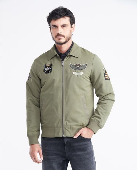 Chaqueta Tipo Aviador Silueta Bomber para Hombre