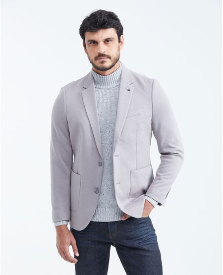 Chaqueta en Tejido de Punto Tipo Blazer para Hombre