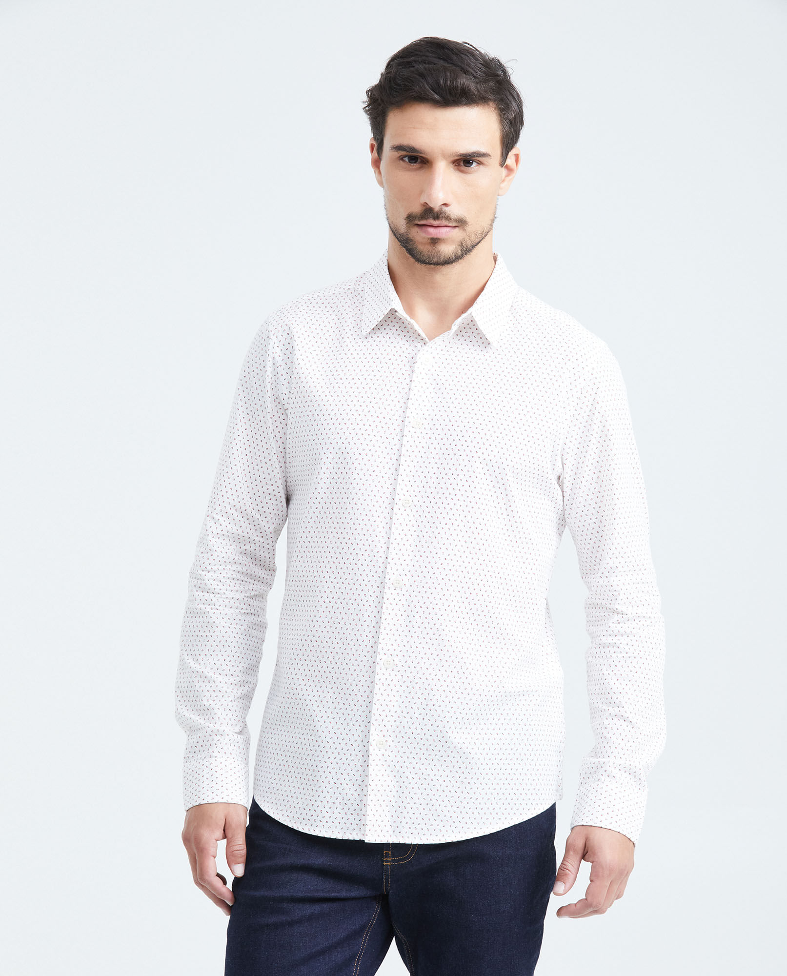 Camisa Classic Fit Manga Larga para Hombre
