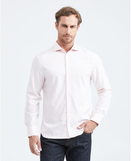 Camisa Premium Manga Larga con Estampado Mini Print para Hombre