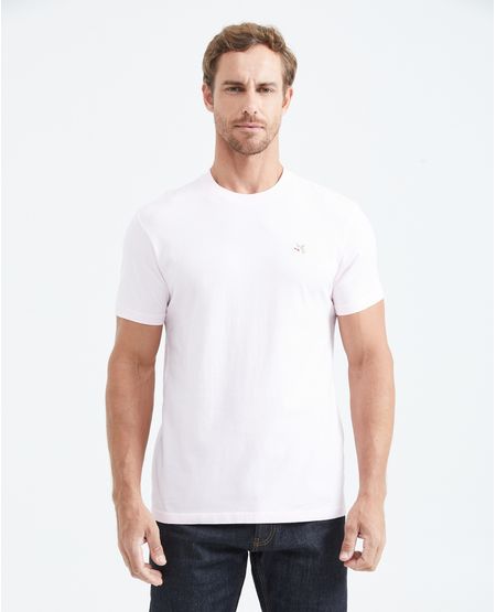Camiseta Básica Slim fit Cuello Redondo en Algodón para Hombre